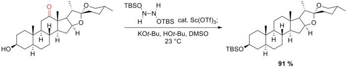 Scheme 14. Myers modification