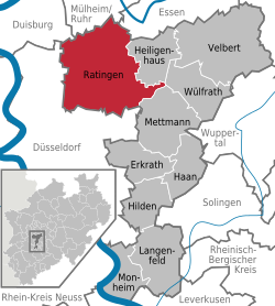 Розташування Ратінген