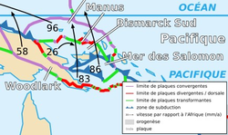 Image illustrative de l’article Plaque de la mer des Salomon