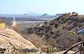 Blick von der Ugab Terrace Lodge nach Süden auf Fingerklippe und benachbarte Tafelberge