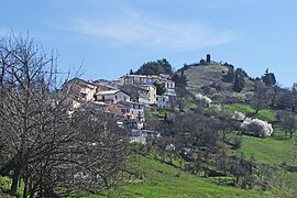 A view of the village from the valley of La Penne