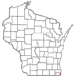 Location of Kenosha within Wisconsin