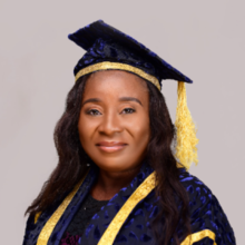 Official portrait of Aniebiet Inyang Ntui as University Librarian of the University of Calabar, Nigeria