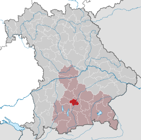 Poziția localității München