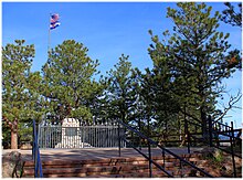 Das Grab von Buffalo Bill am Lookout Mountain bei Golden/Colorado