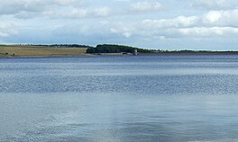 A lake and its dam head