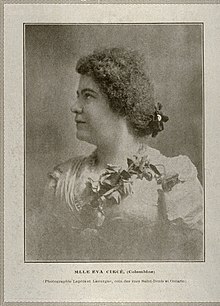 Eva Circé (Colombine) de profil