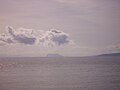 Gibraltar view from Estepona Port