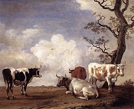 Quatre taureaux (vers 1650), Galerie Sabauda, Turin.