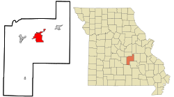 Location of Rolla within County and State