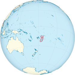 Tonga haritadaki konumu