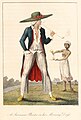 Image 53A Dutch plantation owner and female slave from William Blake's illustrations of the work of John Gabriel Stedman, published in 1792–1794. (from History of Suriname)