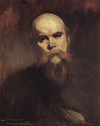 Retrato de Verlaine por Eugène Carrière.