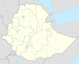 Gondar na mapi Etiopije