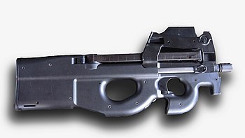 FN P90 עם מחסנית ריקה