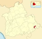 Расположение муниципалитета Хилена на карте провинции