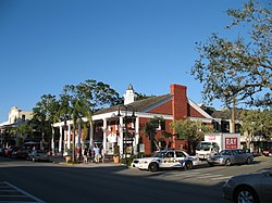 Historic town center of Naples at the intersection of 12th Avenue South and 3rd Street South