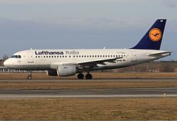 Airbus A319-100 der Lufthansa Italia