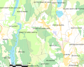 Poziția localității La Motte-d'Aveillans