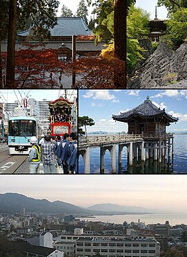 Enryaku-ji, Ishiyama-dera Festival Ōtsu, dan tram, Mangetsu-ji Ukimido pemandangan Kota dan Danau Biwa