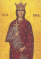 Püha Barbara (kreeka traditsioonis püha suurkannataja Varvara) ikoon