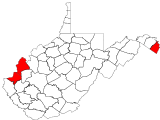 County distribution map.