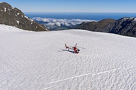 The névé of Fox Glacier