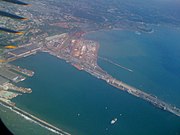 Aerial view of Takoradi Harbour.