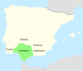 Mapa de localización de los turdetanos, y plantilla donde crear los mapas del resto de los pueblos