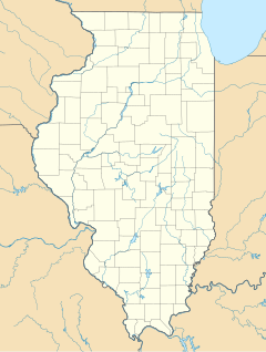 Mapa lokalizacyjna Illinois