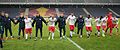 FC Salzburg (U19) 2017 celebrating win versus Mancester City