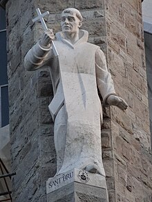 Absis de la Sagrada Familia - Sant Bru obra de l'escultora Montserrat Garcia Rius.JPG