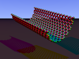 The translation vector is bent, while the chiral vector stays straight