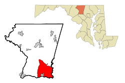 Location of Eldersburg, Maryland