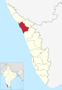 Kart over Kozhikode