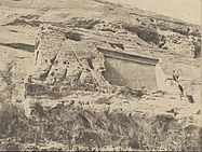 Estela adxacente ao templo máis pequeno, Stele adjacent to smaller temple, 1854 by John Beasley Greene