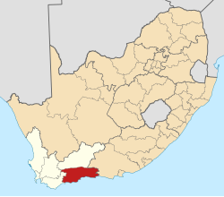 Location in South Africa