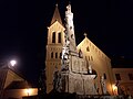 Veszprém, église franciscaine place de la Sainte Trinité.