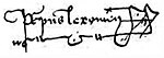 Signature de Pierre Cauchon