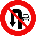 124b1: No U-turn for cars