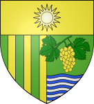 Sauternes Coat of Arms innehåller både druvan Sémillon och flodvattnet som ger morgondimma.