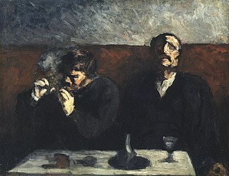 Fumeur et buveur d'absinthe, 1856–1860 Honoré Daumier Fondation et Collection Emil G. Bührle.