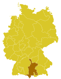 Karte Bistum Augschburg