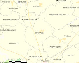 Mapa obce Engenville