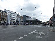 One of the 4 entrances to the S-train and regional platforms (the metro can be reached from transfer tunnel)