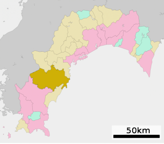 四万十町位置図