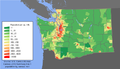 Image 17Washington population density map (from Washington (state))