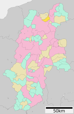 Location of Iizuna in Nagano Prefecture