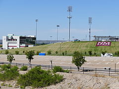 Aggie Memorial Stadium - Outside, Fulton Center & East Outer Grass Embankment