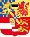 The coat of arms used by Frederick Henry, his son William II, and his grandson William III before becoming King of England[8]